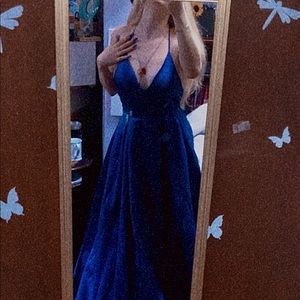 Blue prom dress